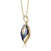 Elegant Sterling Silver Necklace with 14K Gold Plating and Stunning Abalone Pendant - A Timeless Accessory for a Touch of Luxe and Natural Beauty - 3 of 3