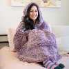 Catalonia Women's Blanket Hoodie Sweatshirt, Cozy Comfortable Fluffy Soft Fleece Lounging Pullover, Warm Fleece Hooded with Pockets Gift for Adult - 2 of 4