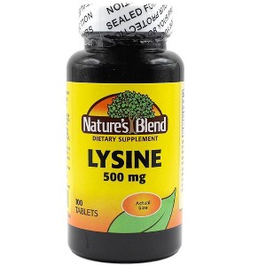 Nature's Blend Lysine 500mg Tablets - 100 Count - 1 of 3