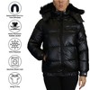 Spire By Galaxy Women's Full Zip Heavyweight Bubble Jacket With Detachable Faux Fur Hood - image 3 of 3