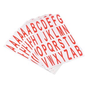 Unique Bargains Office Home Warehouse Self-Adhesive Letter Stickers 15 Sheet - 1 of 4