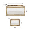 happimess Fallon Modern Minimalist Handmade Wooden Metal Nesting Storage Baskets - 4 of 4