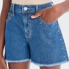Girls' High-Rise A-Line Studded Denim Shorts - art class™ - 4 of 4