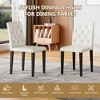 PAGED 4-Pack PU Dining Chairs,Kitchen Chairs with Ergonomic Buckle Backrest & Sponge Cushion,Dining Room Chairs for Kitchen,Living Room - 4 of 4