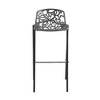 LeisureMod Devon Modern Aluminum Bar Stool – Mid-Century Counter Stool with Backrest and Powder-Coated Legs for Kitchen or Dining Set of 2 - 4 of 4