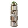 4 Tier Rotating Bookshelf Tower, 360°Revolving Bookcase, Vertical Floor Standing Display Rack, Narrow Bookshelf for Bedroom Living Room - 2 of 4