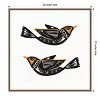 Amanti Art Migration Folk Birds by Ani Del Sol Canvas Wall Art Print Framed 22 x 22-in. - 4 of 4