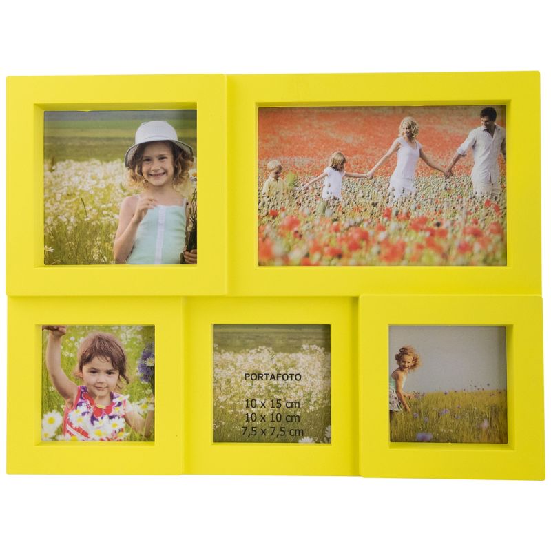 Northlight Yellow Multi-Sized Puzzled Collage Picture Frame, 1 of 7