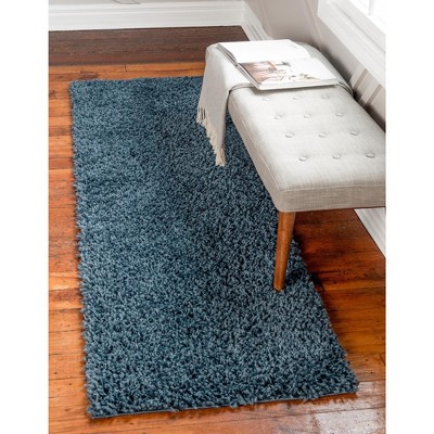 Unique Loom Davos Shag Solid Indoor Woven Area Rug