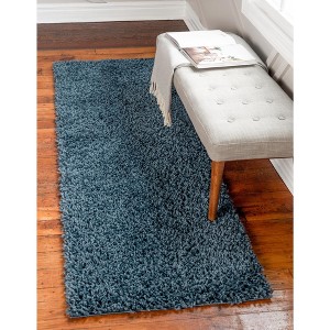 Unique Loom Davos Shag Solid Indoor Woven Area Rug - 1 of 4