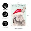 Evergreen Merry Christmas Bunny Burlap Garden Flag 12 x 18 Inches Indoor Outdoor Decor - 4 of 4