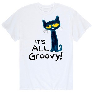 Men's - Pete The Cat - It's All Groovy Short Sleeve Graphic T-Shirt - 1 of 4
