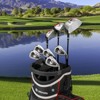 Costway 9 PCS Women's Complete Golf Club Set Right Handed with 460cc Alloy Driver Irons Pink/Red - 3 of 4