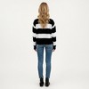 Anna-Kaci Women's Long Sleeve Knit Sweater with Bold Horizontal Stripes and Ribbed Trim - 4 of 4
