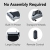 FIONECA 2.5HP Under Desk Treadmill ¨C Compact Walking Pad with Remote & LED Display, 265 lbs Capacity, Silver - 3 of 4