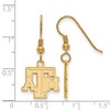 Black Bow Jewelry 14k Yellow Gold Plated Sterling Silver Texas A&M Aggies NCAA Dangle Earring - image 2 of 3