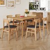 NicBex Dining Table Set for 6 Foldable Rectangular Dining Table MDF desktop with 6 Solid Wood Dining Chairs for Kitchen - 4 of 4