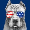 Men's Design By Humans American Pitbull With Sunglasses By Tank Top - 2 of 2