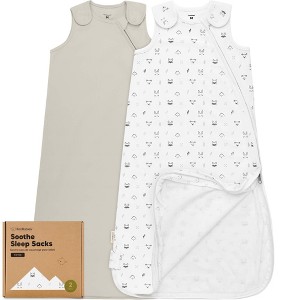 KeaBabies 2-Pack Sleep Sacks for Babies, Soothe Sleeping Sack Wearable Blanket, Infant, Toddler, Newborn Swaddle Sack - 1 of 4