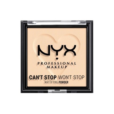 NYX Professional Makeup Can't Stop Won't Stop Mattifying Pressed Powder - 0.21oz