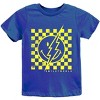 The Juniper Shop SmileyWorld Checkered Lightning Distressed Youth Short Sleeve Tee - 2 of 4