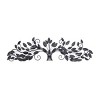 14" x 47" Metal Leaf Wall Decor Brown - Olivia & May: Iron Nature-Inspired Art, Vertical Orientation - 4 of 4