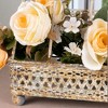 Vintage Birdcage Flower Basket ¨C Handmade Distressed Metal Decorative Cage with Floral Embellishments - 3 of 4