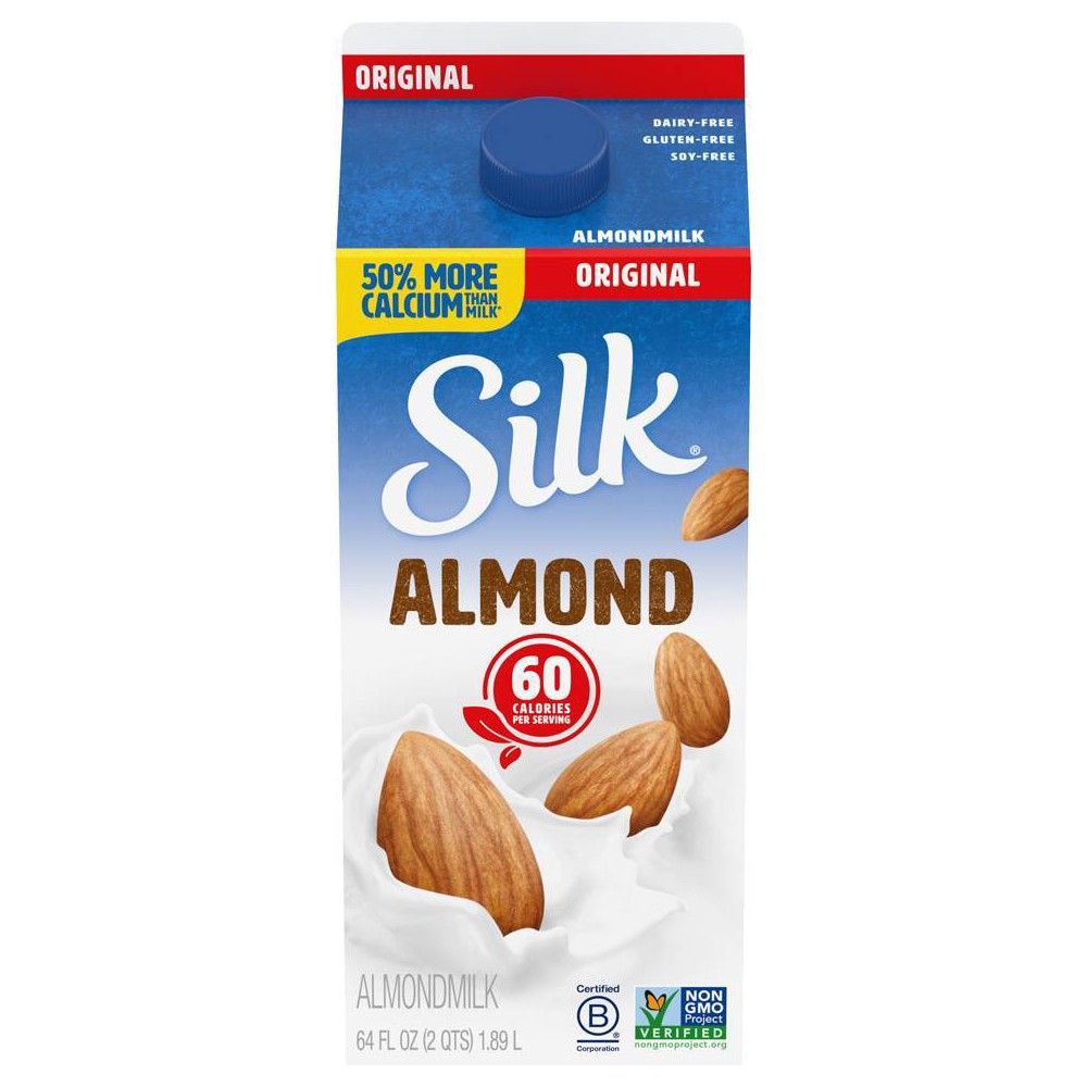 UPC 025293000988 product image for Silk Almond Original Almond Milk - 0.5gal | upcitemdb.com