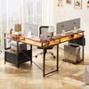 Aheaplus Reversible L-Shaped Computer Desk with File Drawer and Storage - 2 of 4