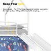 GDFStudio Stefan Contemporary Twin Size Metal Loft Bed with Slide, Curtain and Decorations - 4 of 4