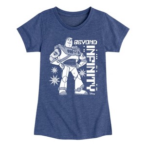 Girls' - Disney - Beyond Infinity Fitted Short Sleeve Graphic T-Shirt - 1 of 4