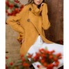 Women's Cowl Neck Asymmetric Wrap Sweater - Main Strip - 3 of 4