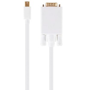 Monoprice Video Cable - 10 Feet - White | 32AWG Mini Display Port to VGA Cable - 1 of 4
