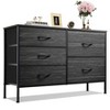 Dresser with 5 Drawers, Wide Fabric Chest with Drawer Organizers for Bedroom, Closet, Hallway - 2 of 4