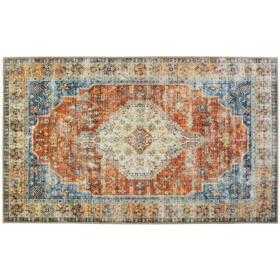 Homefires Scheherazade Indoor Doormat, 3' x 5' Bohemian-Inspired Area Mat with Ornamental Pattern