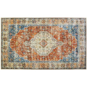 Homefires Scheherazade Indoor Doormat, 3' x 5' Bohemian-Inspired Area Mat with Ornamental Pattern - 1 of 3