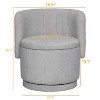 NicBex 360 Degree Swivel Chair Barrel Chair Accent Chair Sofa Chair with Storage Space Comfy Chair for Bedroom, Living Room - 4 of 4