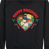 Women's - Rugrats - Happy Holidays Lightweight French Terry Wide Neck Long Sleeve Shirt - 2 of 4