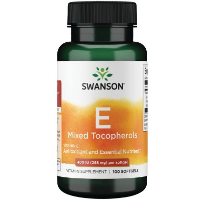 Swanson Vitamin E Mixed Tocopherols 400 Iu Softgels