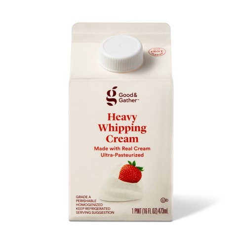 Heavy Whipping Cream - 16 fl oz (1pt) - Good & Gather™ - image 1 of 4