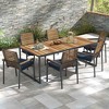 Costway Outdoor Chair Cushion Set of 2/4/6 Waterproof Fade-Resistant Olefin Seat Cushions Brown/Navy/Gray/Black - 2 of 4