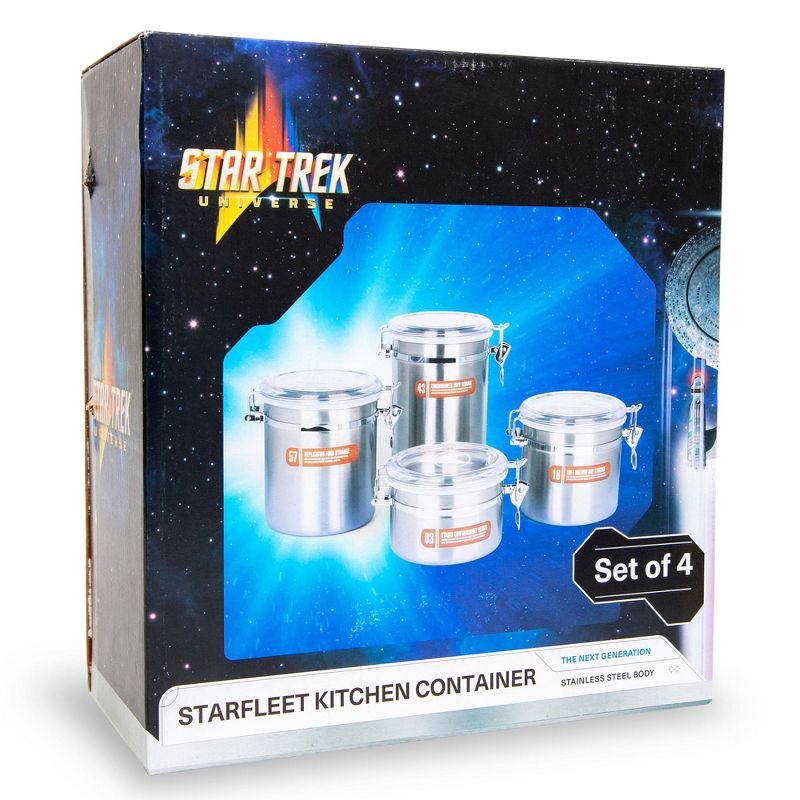 Ukonic Star Trek: The Next Generation Stainless Steel Storage Jar Containers | Set of 4, 4 of 10