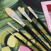 Creative Mark Pro-Stroke Powercryl Acrylic Paint Brushes - Explorer Value Set of 5 Assorted Shapes, Synthetic Brushes for Artists, Seamless - 2 of 4