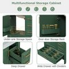24"/30"/36"/42" Floating Bathroom Vanity Combo with Solid Surface Basin, Natural Oak Storage Cabinet, Modern Design - 4 of 4