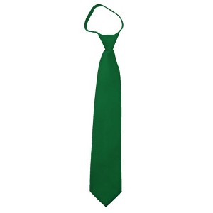 Men's Solid Color Zipper Neckties - 1 of 3