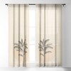 Iveta Abolina Sunrise Tan 64" x 50" Single Panel Sheer Window Curtain - Deny Designs - 2 of 4