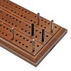 WE Games Machined Metal Cribbage Pegs in Velvet Pouch - Set of 9 (Brass, Silver & Black) - 3 of 3