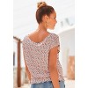 Women's Floral Pattern Short Sleeve Top - LASCANA - 3 of 4