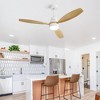 BestParts 52" Modern Ceiling Fan - 3 Solid Wood Blades, Remote Control, DC Motor - 3 of 4