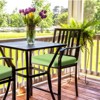 Aoodor Outdoor Dining Chair Cushions Set of 2, Waterproof Patio Furniture Seat Cushions, Outdoor Chair Pads with Ties - 3 of 4